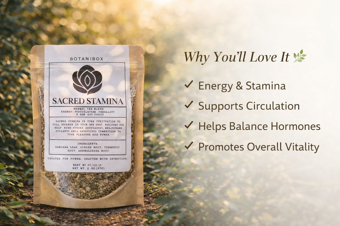 Sacred Stamina — Herbal Vitality Blend