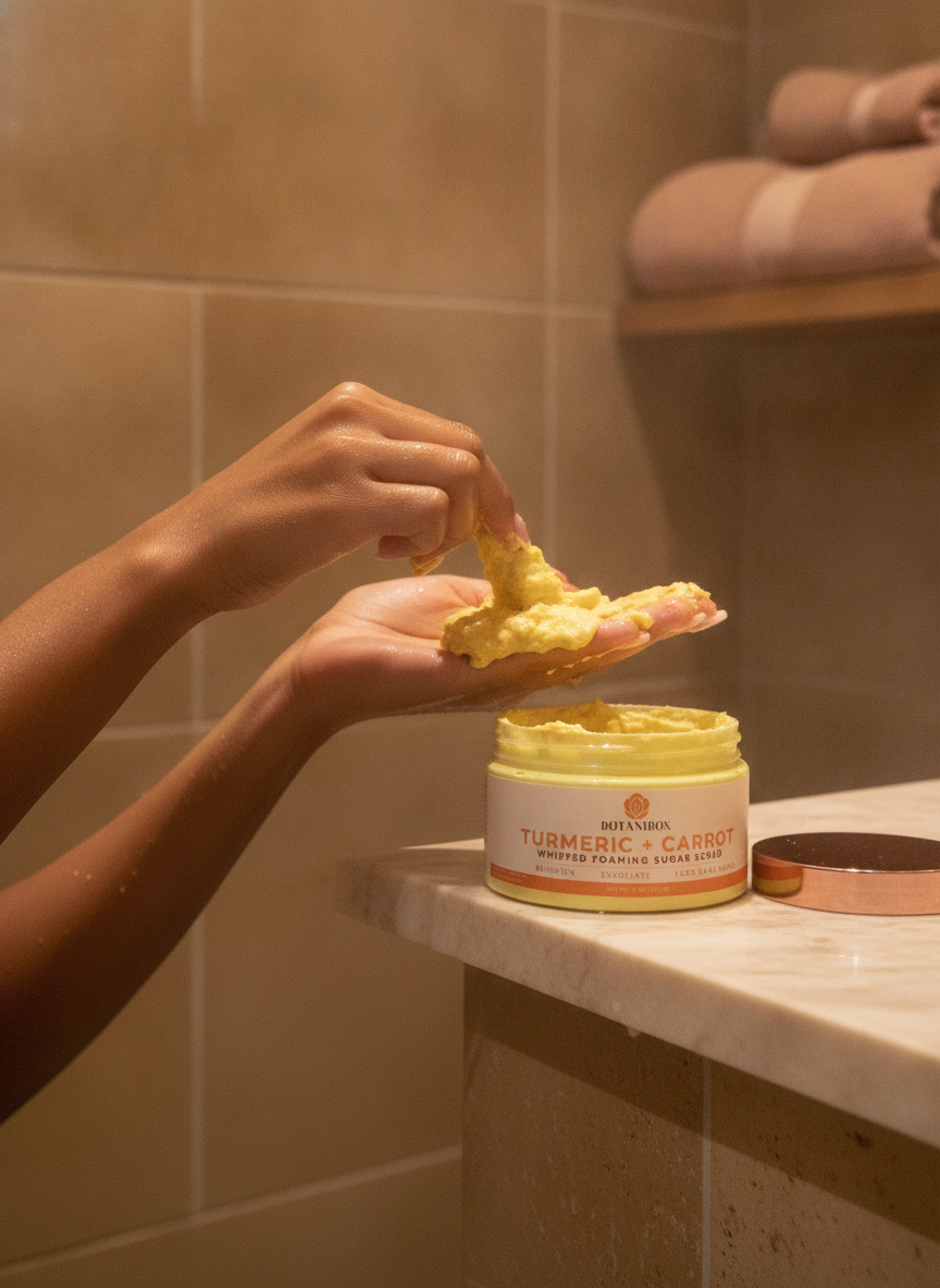 Turmeric + Carrot Brightening Foaming Sugar Scrub