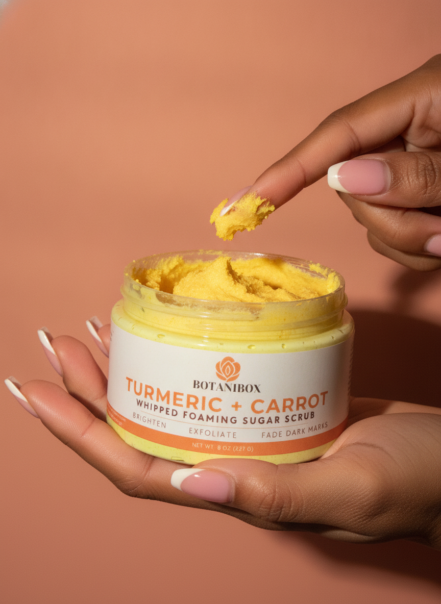 Turmeric + Carrot Brightening Foaming Sugar Scrub