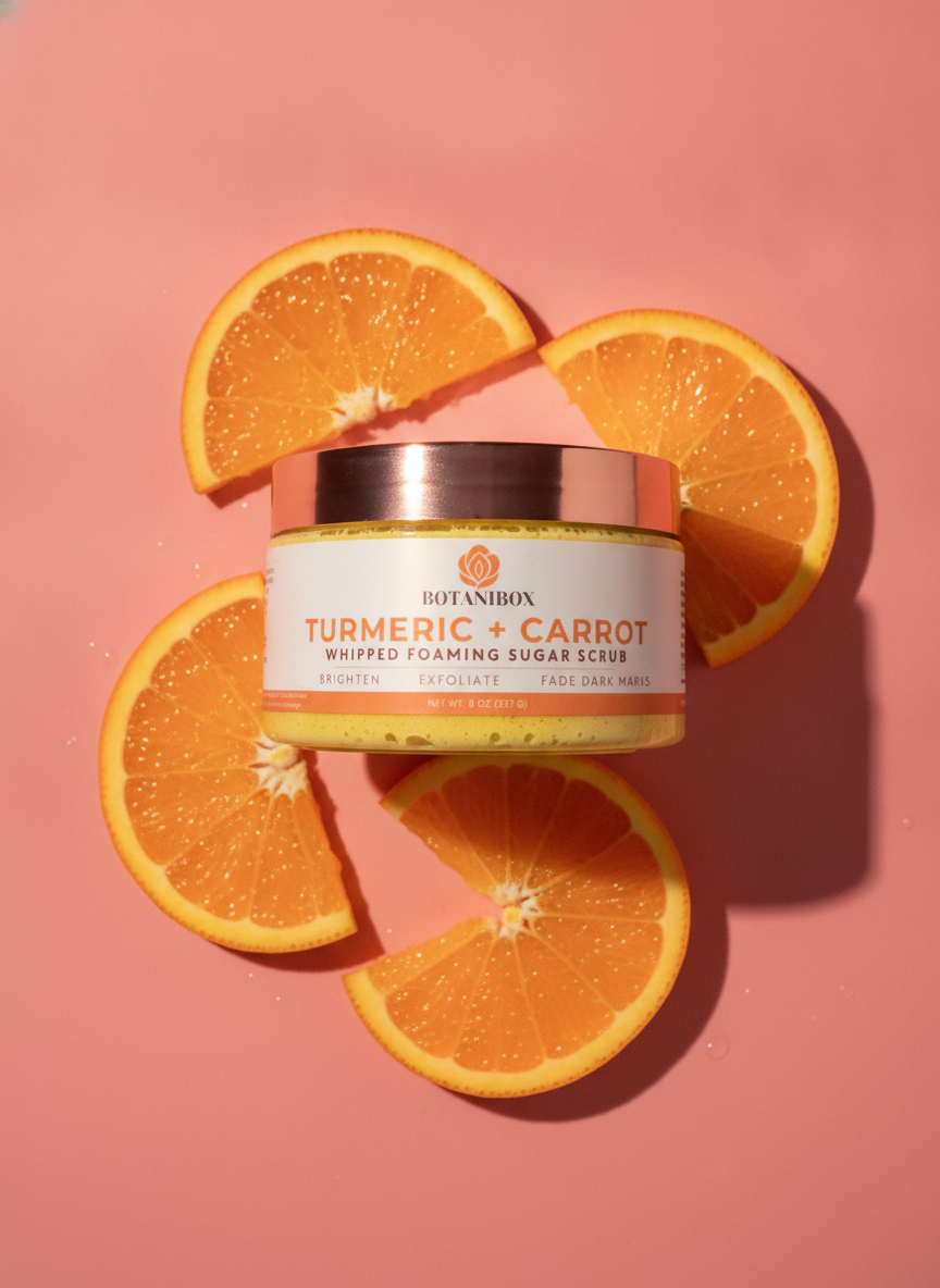 Turmeric + Carrot Brightening Foaming Sugar Scrub