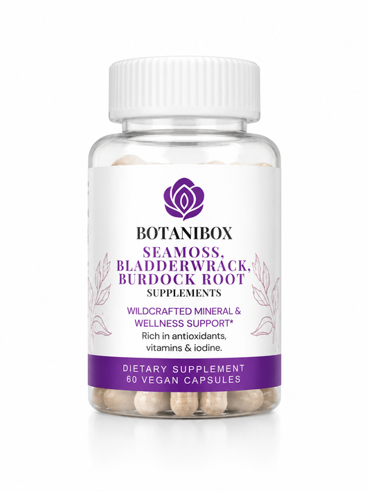 Sea Moss, Bladderwrack & Burdock Root Supplements